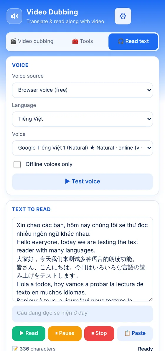 Text reader