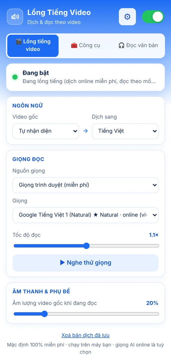 Lồng tiếng